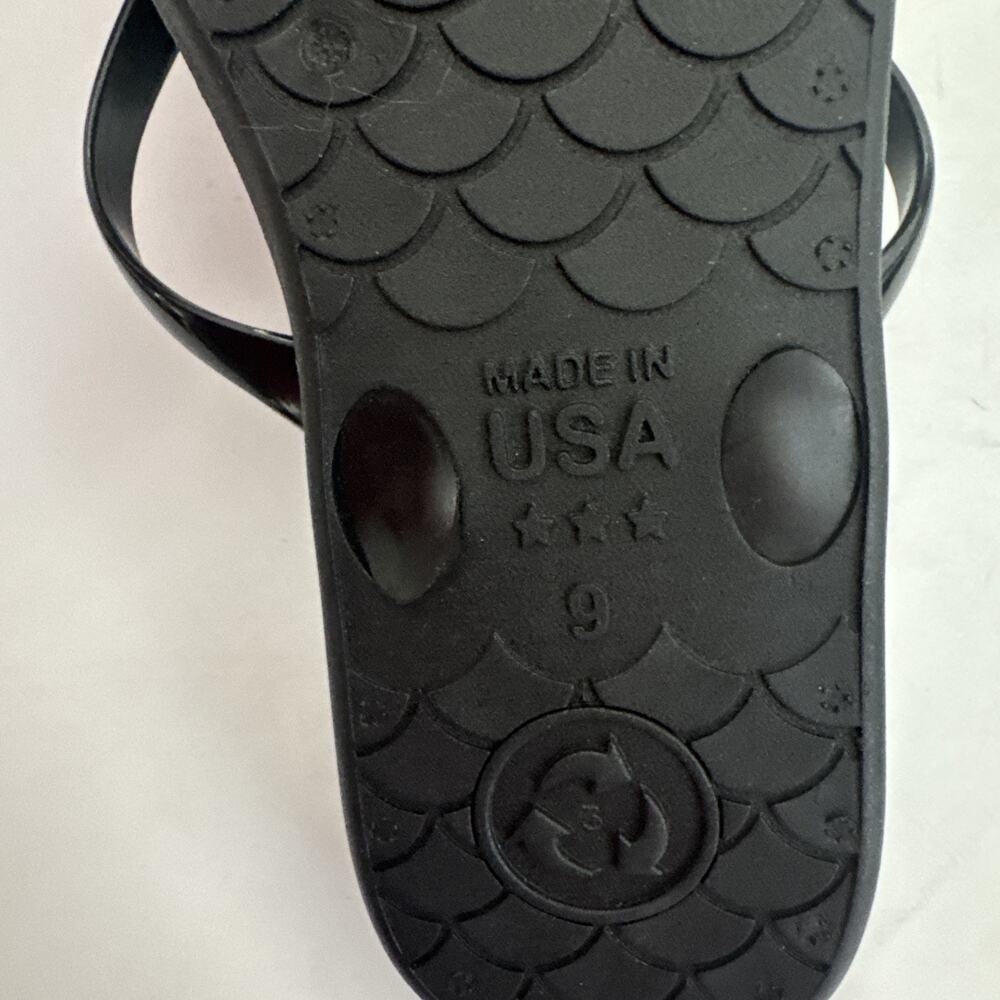 Okabashi Women's Shoreline Thong Flip Flop Sandals Black Size 9 - Picture 7 of 10